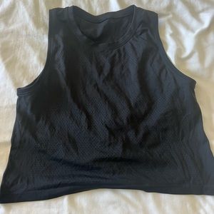 Mesh cropped Lululemon tank